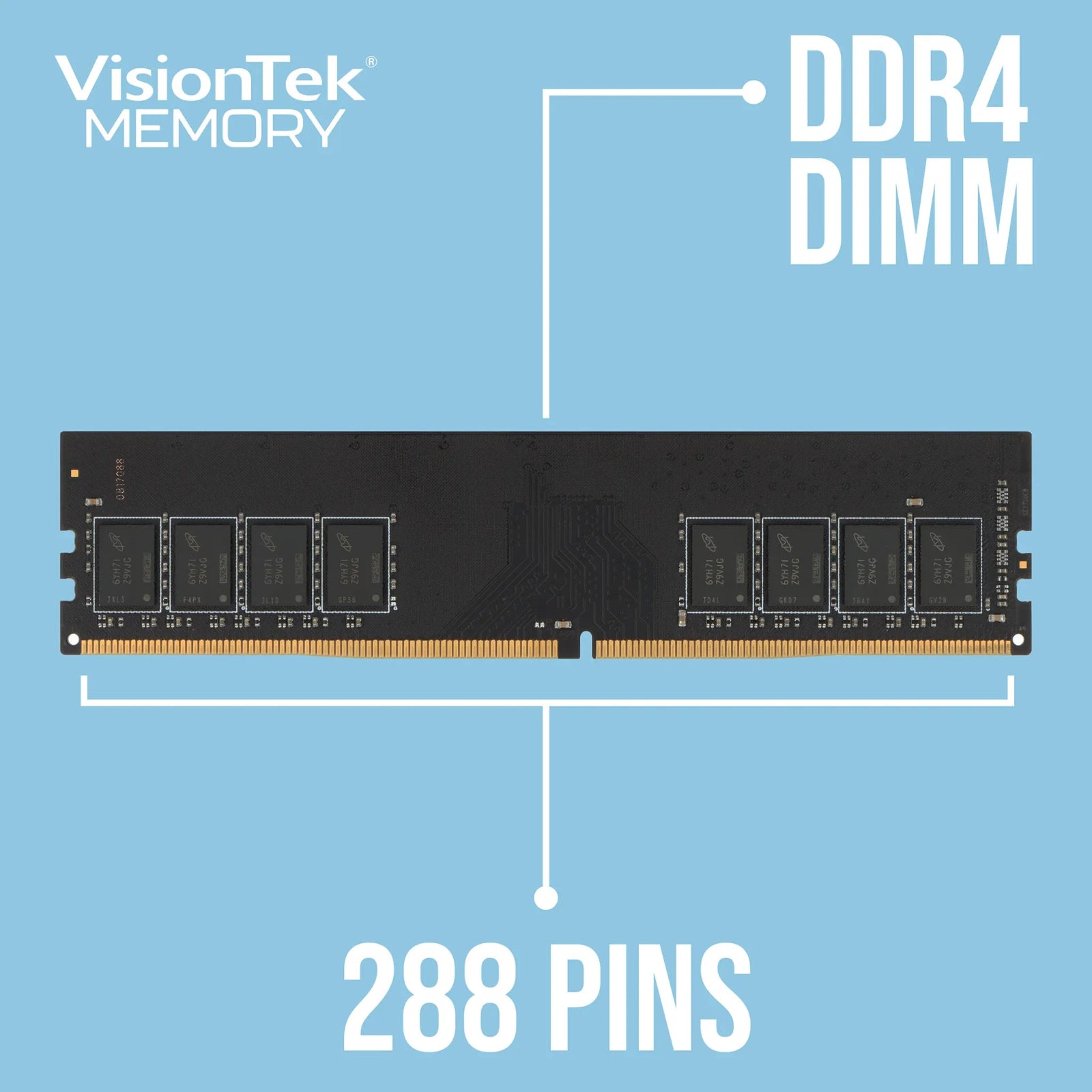 VisionTek.com - DDR4 - 2666MHz - CL19 - DIMM - Desktop