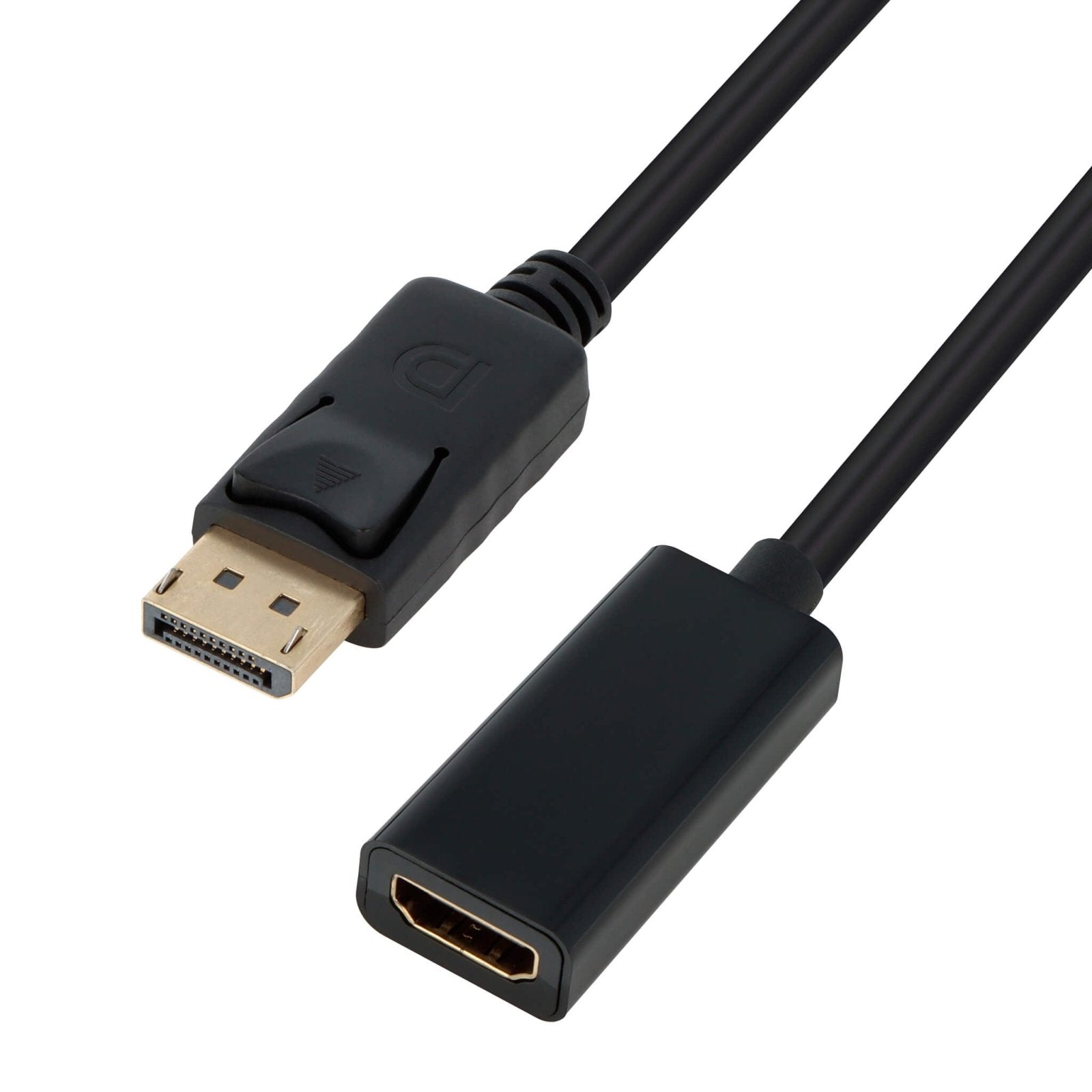 VisionTek.com - VisionTek DisplayPort to HDMI 4K Active Adapter | 7" Cable | DP 1.2 to HDMI 1.4 | 3840x2160 @ 30Hz | PC & Mac Compatible