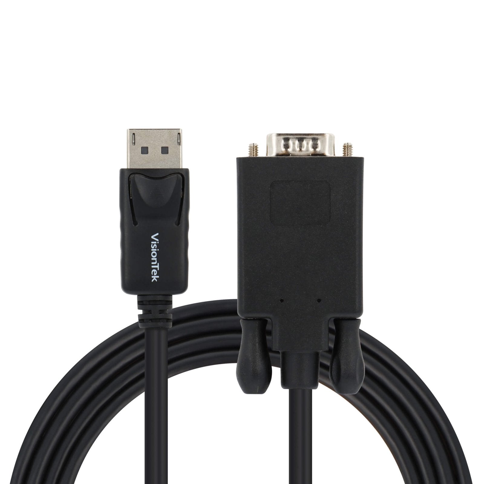 VisionTek.com - VisionTek DisplayPort to VGA Active Cable | 6 ft 6 in (2M) | Full HD 1920x1080 | Plug & Play Adapter Cable | Compatible with DisplayPort Devices