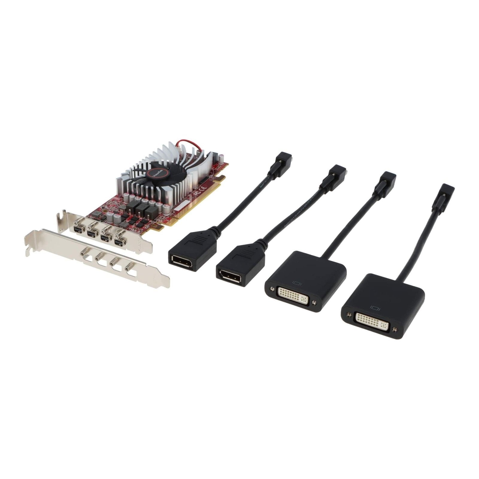 VisionTek.com - VisionTek Graphics Card - 2GB Radeon RX 550 SFF GDDR5 | 4x Mini DisplayPort | Quad Monitor Support | PCIe 3.0 x8 | Compact 1 - Slot GPU | Eyefinity & FreeSync Ready