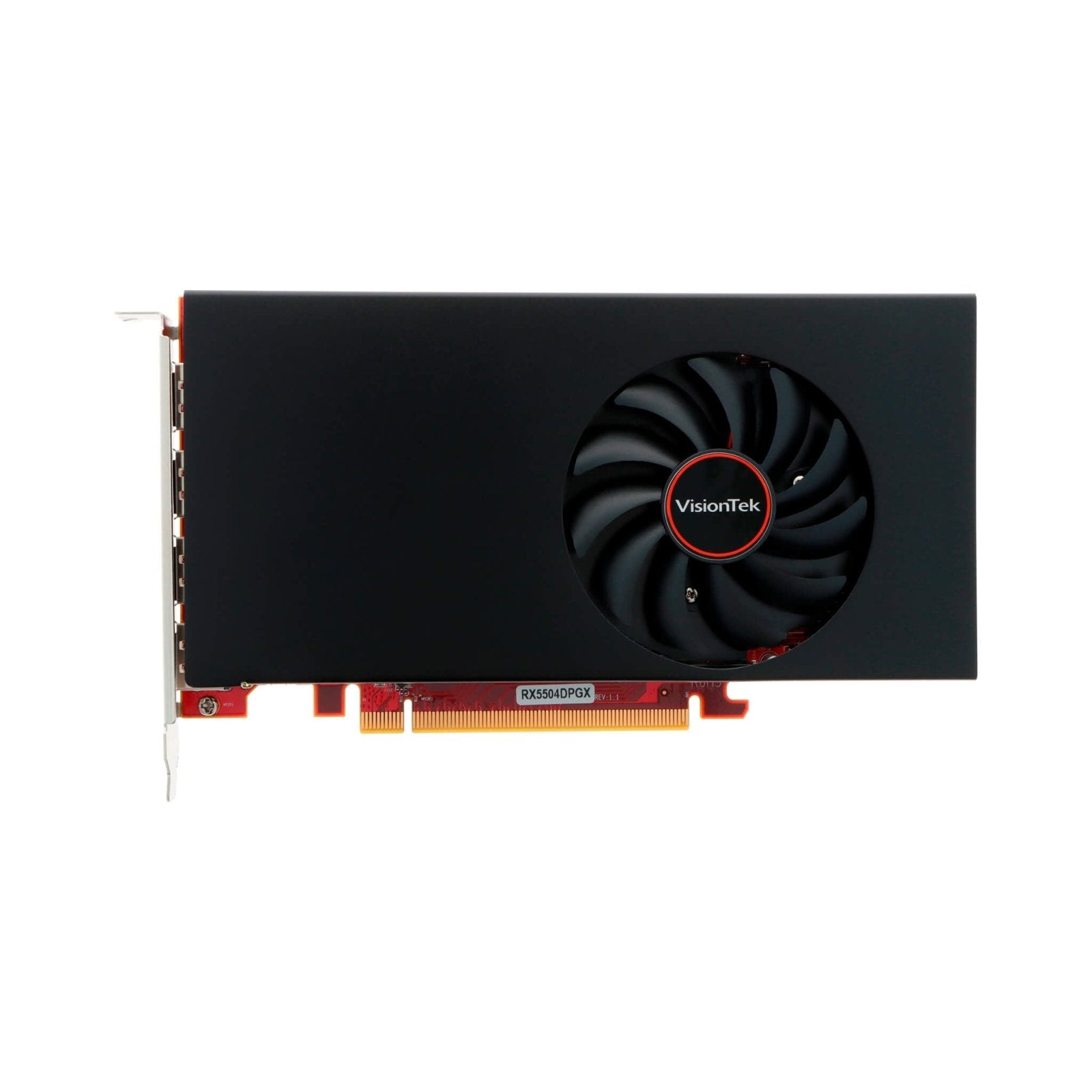 VisionTek.com - VisionTek Graphics Card - 4GB Radeon RX 550 4M GDDR5 | 4x DisplayPort | Quad 4K Monitor Support | PCIe 3.0 x8 | Low Power | Compact Design | Eyefinity Ready