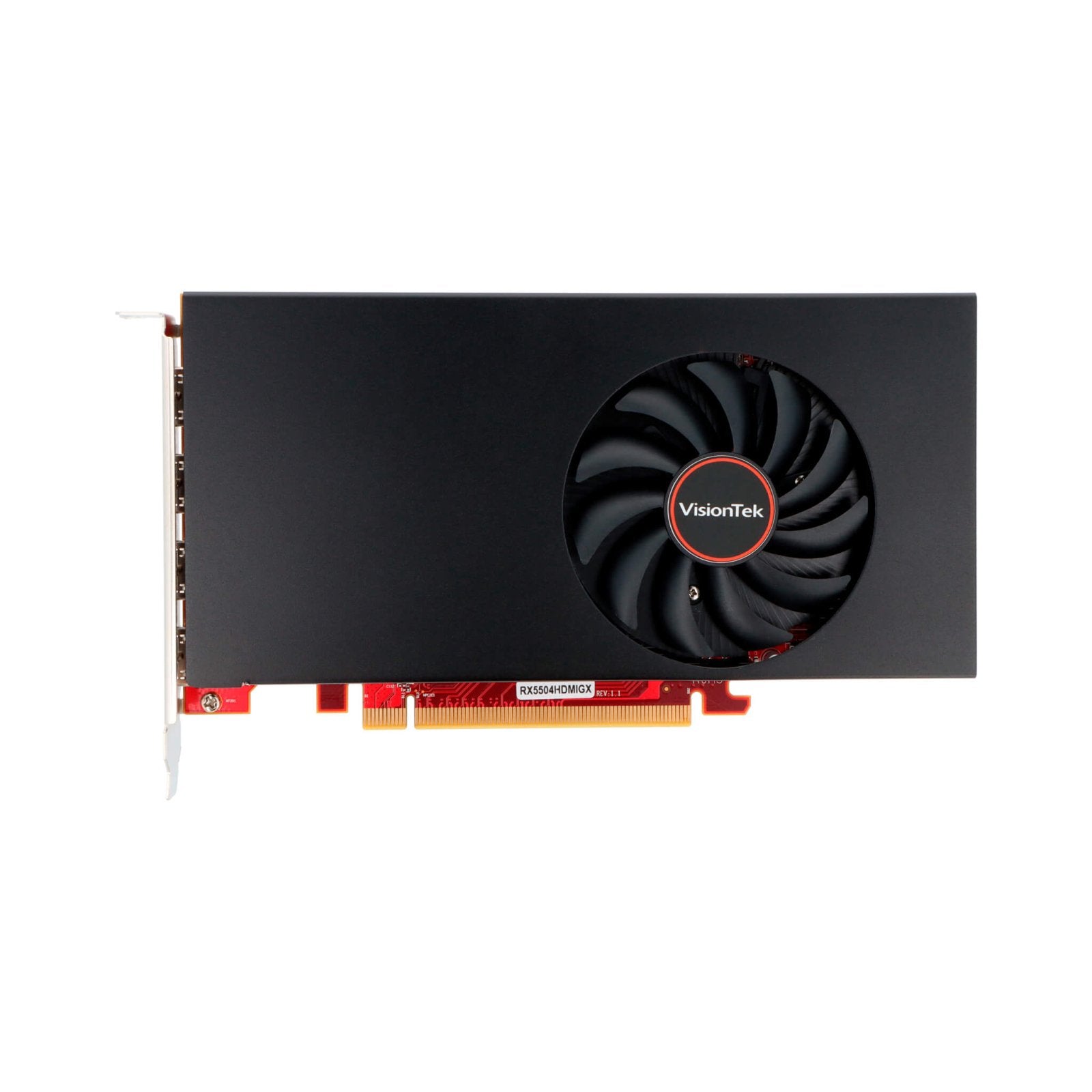 VisionTek.com - VisionTek Graphics Card - 4GB Radeon RX 550 4M GDDR5 | 4x HDMI | Quad 4K Monitor Support | PCIe 3.0 x8 | Compact 1 - Slot Design | Eyefinity & FreeSync Ready