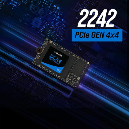 VisionTek.com - VisionTek SSD - 512GB DLX4 2242 NVMe | PCIe 4.0 x4 | OPAL 2.0 SED | Up to 5200MB/s Read | Secure Compact M.2 2242