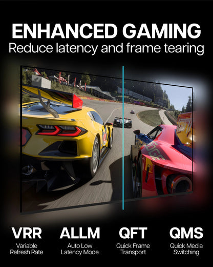 VisionTek.com - VisionTek Ultra High Speed HDMI 2.1 Cable | 10 ft (3 M) | 8K @ 60Hz, 4K @ 120Hz | 48Gbps Bandwidth | Dynamic HDR | Plug & Play | TV, PS5, Xbox, PC Compatible