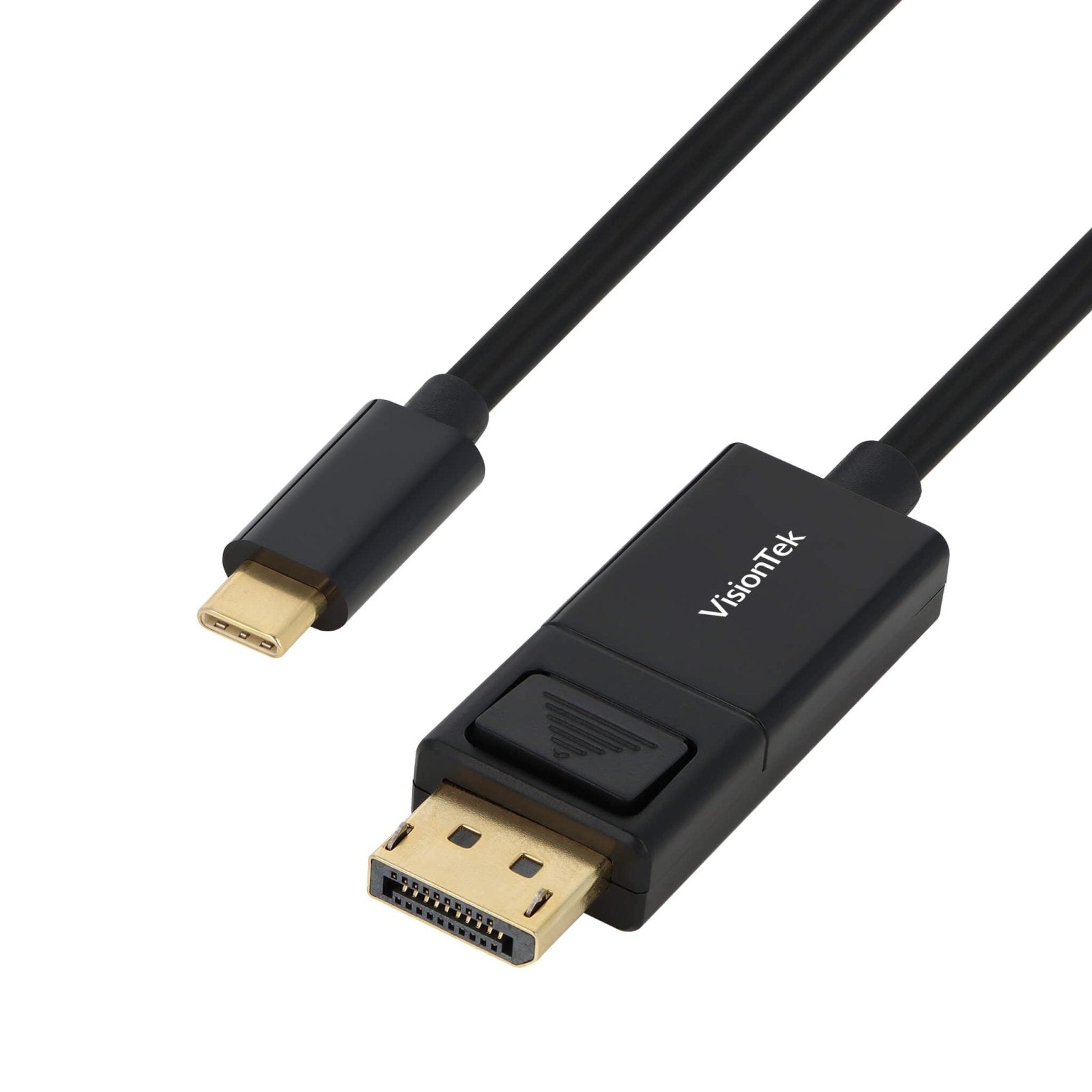 VisionTek.com - VisionTek USB - C to DisplayPort 1.4 Bi - Directional Active Cable | 6 ft 6 in (2M) | 8K UHD & 4K 120Hz | USB - C ↔ DP | Plug & Play | PC, Mac, Monitor Compatible