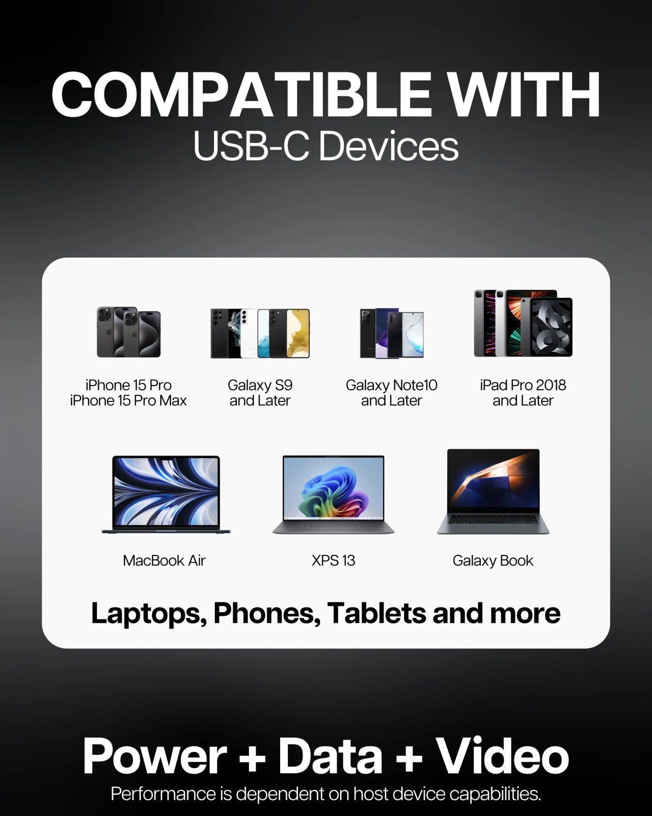 VisionTek.com - VisionTek USB - C to USB - C Cable | 6.6ft (2m) | 100W Power Delivery | 10Gbps Data Transfer | 4K Video | DisplayPort Alt Mode | Compatible with USB - C Devices