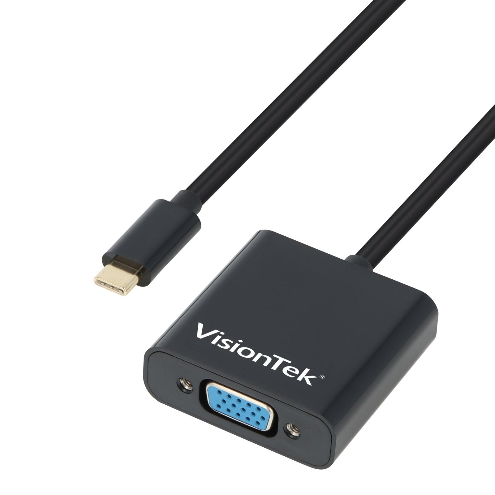 VisionTek.com - VisionTek USB - C to VGA Adapter | USB 3.1 Gen 1 (M/F) | 1080p FHD | Type - C to VGA for Legacy Monitors | Plug & Play