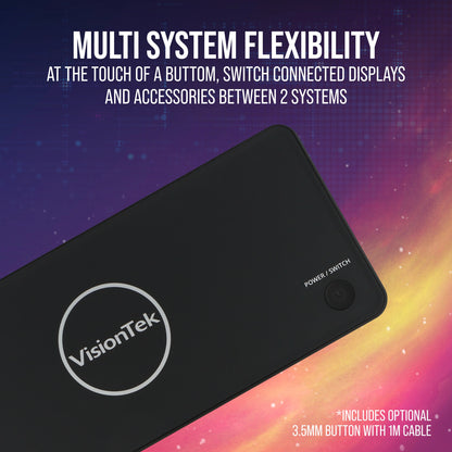 VisionTek.com - VisionTek VT2900 USB - C KVM Docking Station | Dual System Dock | DP Alt Mode | Dual Display | 100W Power Delivery | 130W Power Adapter Included | Windows, Mac Compatible