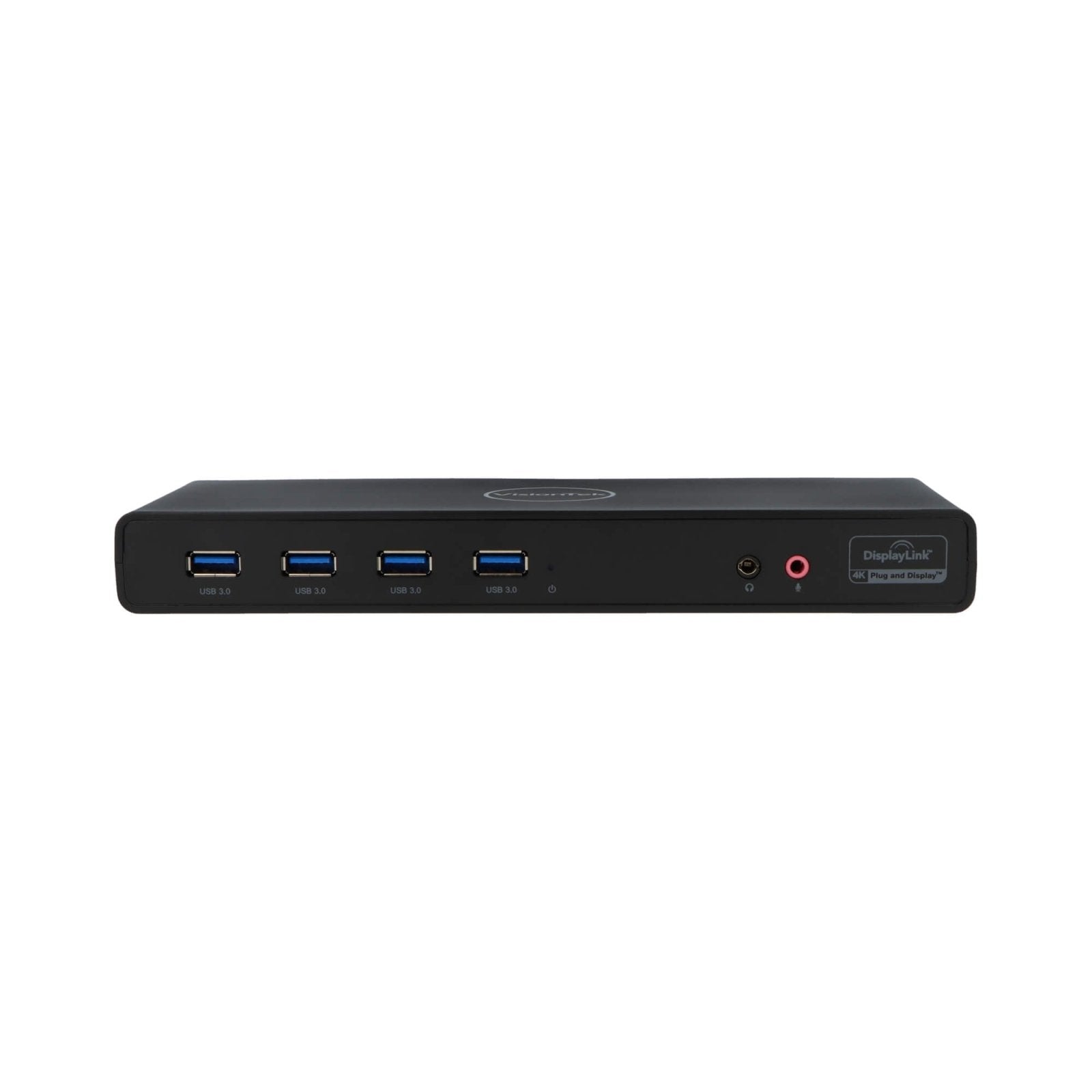 VisionTek.com - VisionTek VT4000 Dual 4K Docking Station Refurbished | USB - C & USB - A | DisplayLink | Dual DisplayPort & HDMI | Gigabit Ethernet | Universal Compatibility