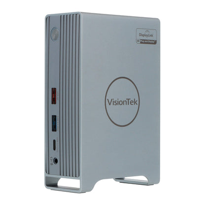 VisionTek.com - VisionTek VT7100 Triple 4K Docking Station | USB - C | DisplayLink + DP Alt Mode | 100W Power Delivery | 120W Power Adapter Included | Windows, Mac, ChromeOS Compatible
