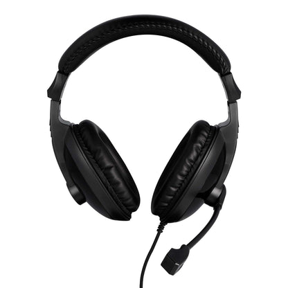 VisionTek.com - VTK - SH20 Stereo Headset with Boom Mic | 3.5mm Wired | Noise - Isolating | Inline Volume Control | PC, Mac, Xbox, PS5, Switch Compatible