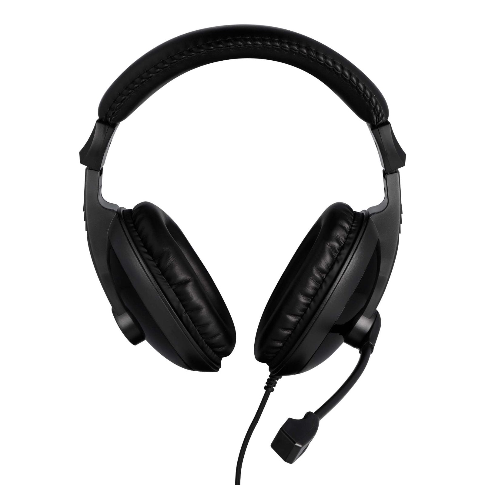 VisionTek.com - VTK - SH20 Stereo Headset with Boom Mic | 3.5mm Wired | Noise - Isolating | Inline Volume Control | PC, Mac, Xbox, PS5, Switch Compatible