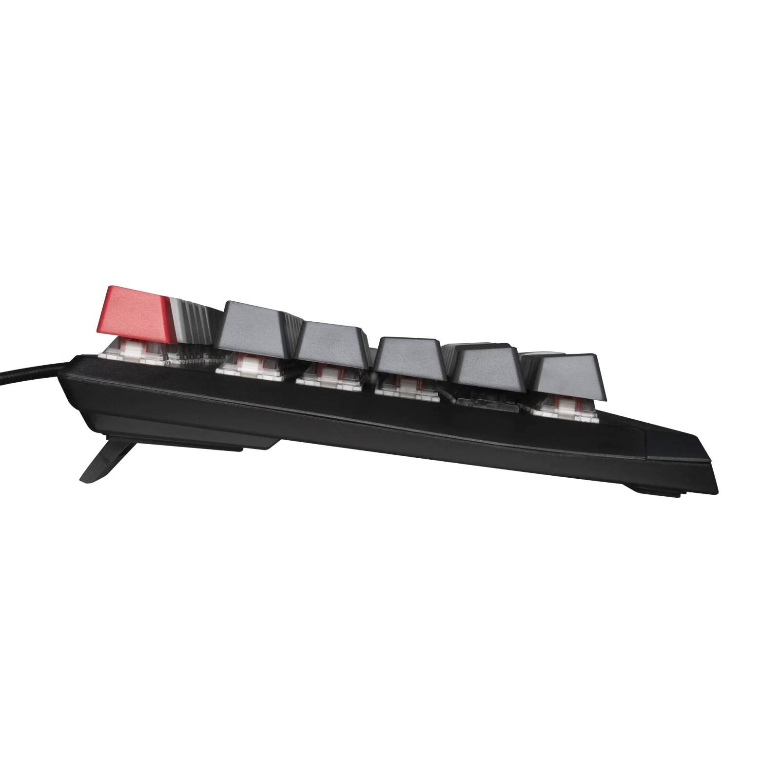 VisionTek.com - OCPC KR1 Gaming Mechanical Keyboard | Gateron Red Switches | Full Size 104 - Key | RGB Backlit | Aluminum Top | PC & Gaming Compatible