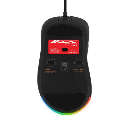 VisionTek.com - OCPC MR44 Gaming Mouse | PixArt 3389 Sensor | 16,000 DPI | Omron Switches | RGB Lighting | Ergonomic Right - Handed Grip | USB - A