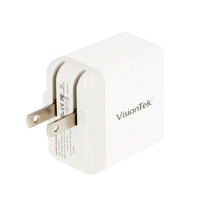 VisionTek.com - VisionTek 20W USB - C Wall Charger with USB - C Cable | 1 - Port | Fast Charge PD 3.0 | Single USB - C | 20W Power Delivery | Compatible with iPhone, Android, Tablets, Laptops, and USB - C Devices