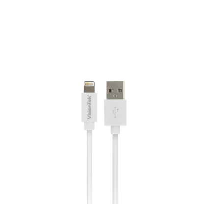 VisionTek.com - VisionTek Lightning to USB Cable | 6.6 feet (2m) | MFi Certified | Charge & Sync | USB - A to Lightning | Compatible with iPhone, iPad & iPod Devices
